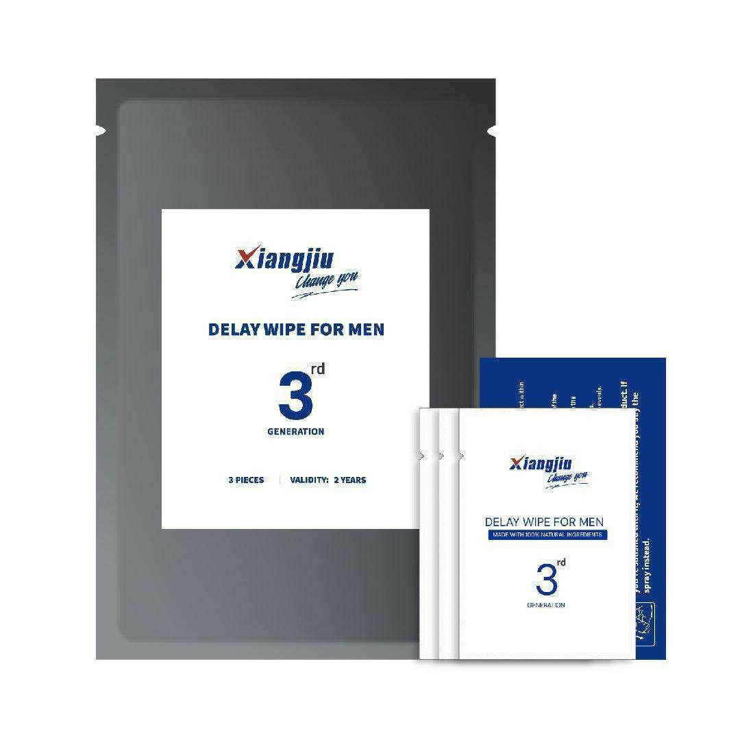XIANGJIU Delay Wipes for Men,  3 PCS, 3rd Generation.